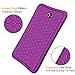 Fintie Silicone Case for Samsung Galaxy Tab A 10.1 (2016 NO S Pen Version), Honey Comb Series Light Weight Shock Proof Cover Anti Slip Kids Friendly for Tab A 10.1 Inch (SM-T580/T585/T587), Purple