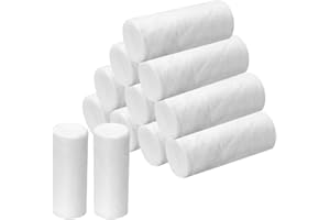 Cast Padding Roll, Soft Undercast Padding Wrap 12PCS Individual Pack Cotton Padding Bandage Cast Supplies for Halloween Wrap 