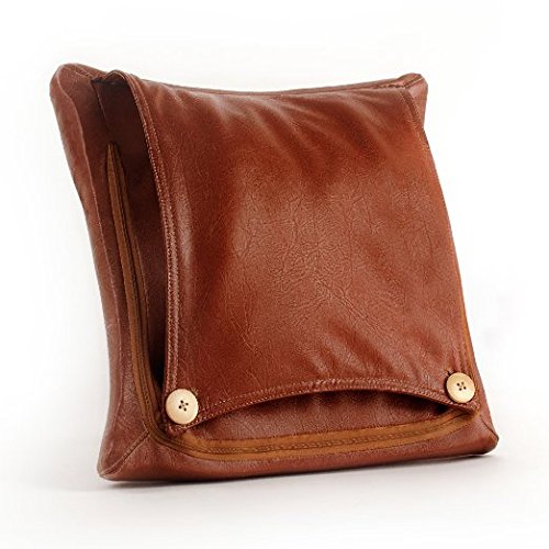 Zyllion ZMA20 Luxury Shiatsu V-Spring Massager Pillow with Heat (Brown)- One Year Warranty - Thumbnail 3