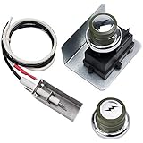 X Home 91360 Grill Igniter Kit Replacement for Weber Spirit 200 igniter, Spirit E-210, for Weber Grill Spirit 300 ignitor, Spirit E-310 E-320, with Side-Control Panel, 2 Buttons (One as Gift) Ignition