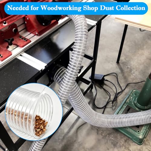 2 1/2" x 10' Dust Collection Hose,Heavy PVC 2.5 Inch Dust Collector photo 11