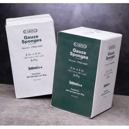 GAUZE PAD SPONGE 4''X4'' 12PLY NON STERILE 1200 PCS image
