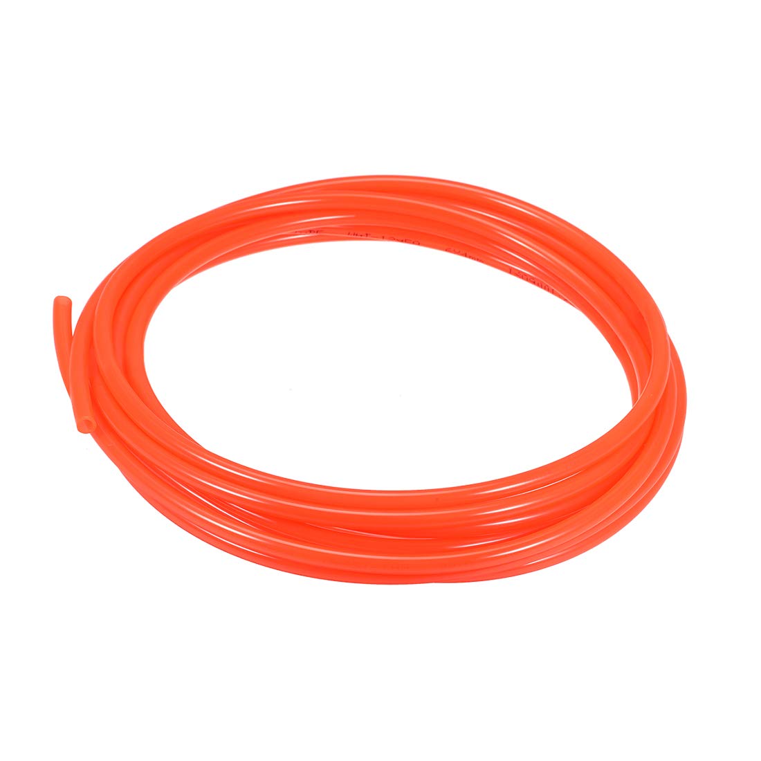 sourcing map Pneumatic Air Tubing, 6mm OD x 4mm ID 3 Meter (118 Inch) PU Polyurethane Air Compressor Tubing Hose Pipe Orange