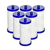 AQUACREST Replacement Refrigerator Water Filter, Compatible with WF1CB, WFCB, RG100, NGRG2000, WF284, 9910, 469906, 469910 (Pack of 6)