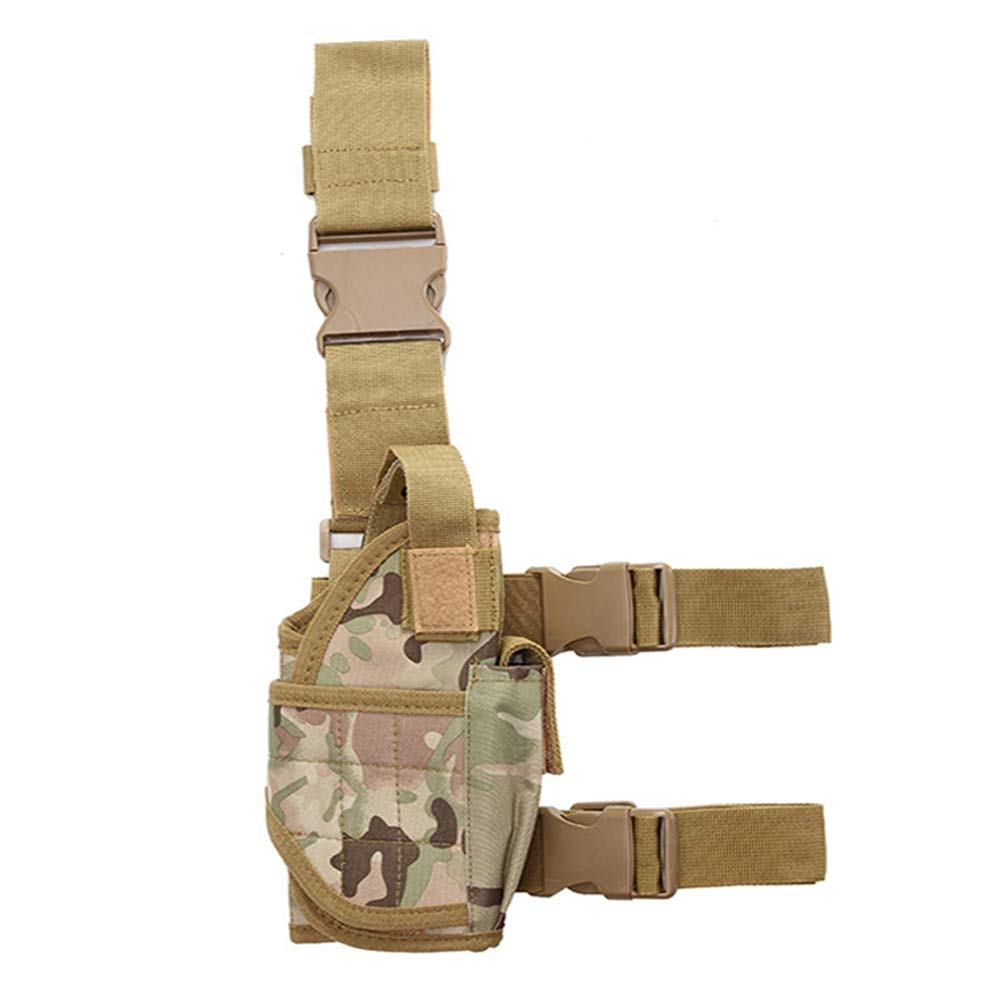 Right Drop Leg Adjustable Tactical Army Pistol Gun Thigh Holster Pouch Holder for G 17 19 31 32 most pistol CP