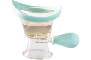 SCGFPOE Eyewash Cup Silicone Transparent Clean Eyes and Relieve Dry Eyes Effectively,Portable Eyewash Bath Kit Cleaning Makeup Dust,Eye Cleaner Smoothing Tired Eyes(Blue)