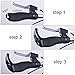 BONMIXC Bike Grips Ergonomic Shock Absorption Mountain Bike Grips with Bar Ends Non-Slip Bicycle Grips with Horns Aluminum Alloy Rings Lock On
