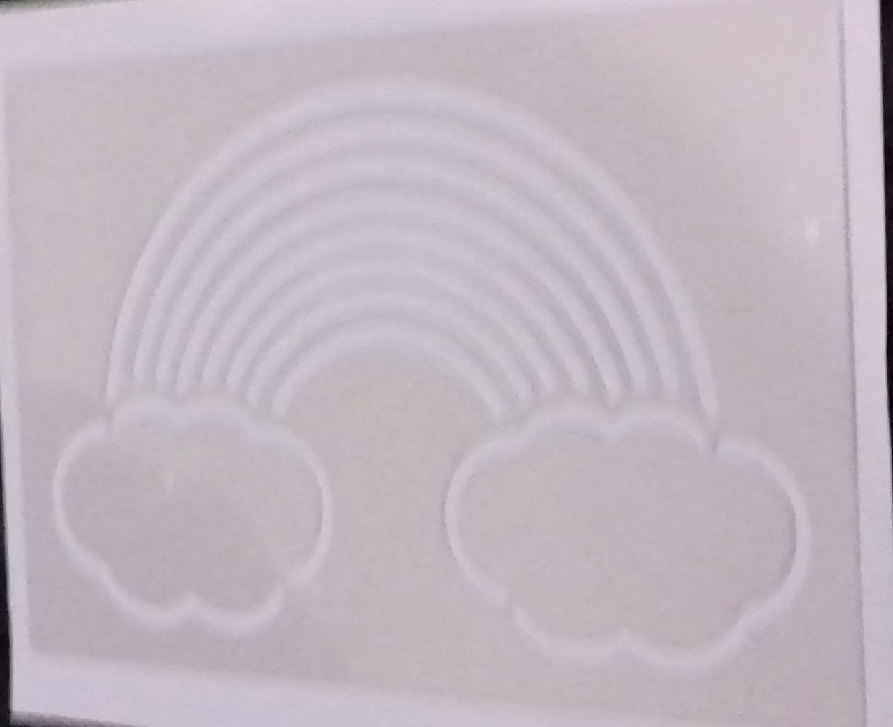 2 x rainbow plastic stencil sheets for windows/wall border/craft/hobby Stay Safe