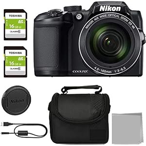 Nikon COOLPIX B500 (Black) Classic Bundle
