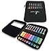 Lighted Crochet Hooks with Case Value Pack 9/pkg Set LED Lite Hooks - Ergonomic Soft Grip Handle Needles for Arthritic Hands & Organizer. Color Coded Illuminated Set of 9 Hooks Size 2,5mm To 6,5mm