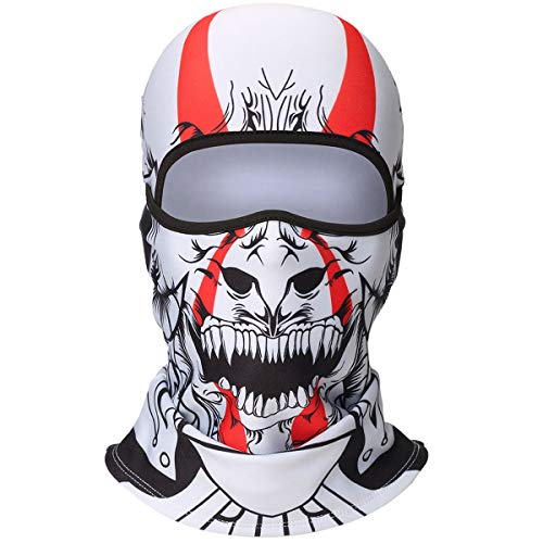 JIUSY 3D Animal Fleece Neck Warmer Thermal Windproof Balaclava Face Mask Protection Hood Cover for Ski Snowboard Skateboard Cycling Motorcycle Music Festivals Raves Halloween Party Men Women #2