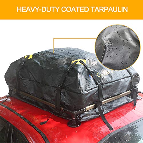 image for Conthfut Rooftop Cargo Bag - (15 Cubic Feet) Coated Zippers & Heavy Du