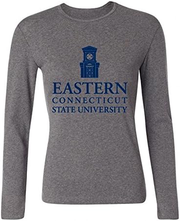WANTAI Women's Eastern Connecticut State University Long Sleeve Cotton T Shirt