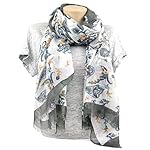 Scarves for Women: Lightweight Boho Chic Floral Chintz Fashion shawl by MIMOSITO