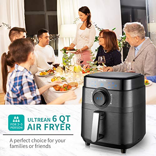 Ultrean Air Fryer, XL 6 Quart 8in1 Electric Hot Air Fryer Oven