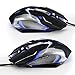 AIRFOX GS2000 Gaming Mouse with 7 Soothing LED Colors, 3200 Adjustable DPI 4 Levels, 6 Buttons Ergonomic, PRO Wired Gaming Mouse for PC