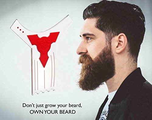 The-BEARD-NINJA-Beard-Shaping-Tool-Template-Beard-shaper-guide-for-line-up-edging-TRANSPARENT-styling-stencil-ANTI-SLIP-GRIP-CurveStepStraight-Cut-Goatee-Perfect-Neck-Line