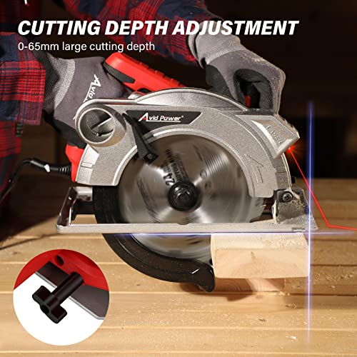AVID POWER Circular Saw, 15 Amp Corded Circular Saw 71/4 Inch Electric