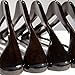 Clutter Mate - Set of 6 - Premium Finished Wooden Suit Hangers, Dark Walnut Solid Wood Hangers with Wood-Grain, Wide Shoulder Heavy Clothes Hanger for Suits, Jacket, Non Slip Pants, Swivel Hook