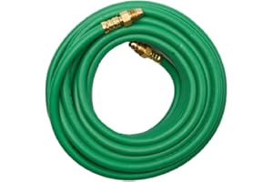 STARTECHWELD Argon Gas Hose for MIG/TIG Welding Flowmeter 1/4", 5/8"X18 Male, NPT Fittings, Inert Hose (100 Feet) AH-100-G