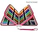 Miraclekoo 120 Slots PU Leather Pencil Holder Pencil Case Large Capacity Multi-layer Pencil Bag (ROSE)