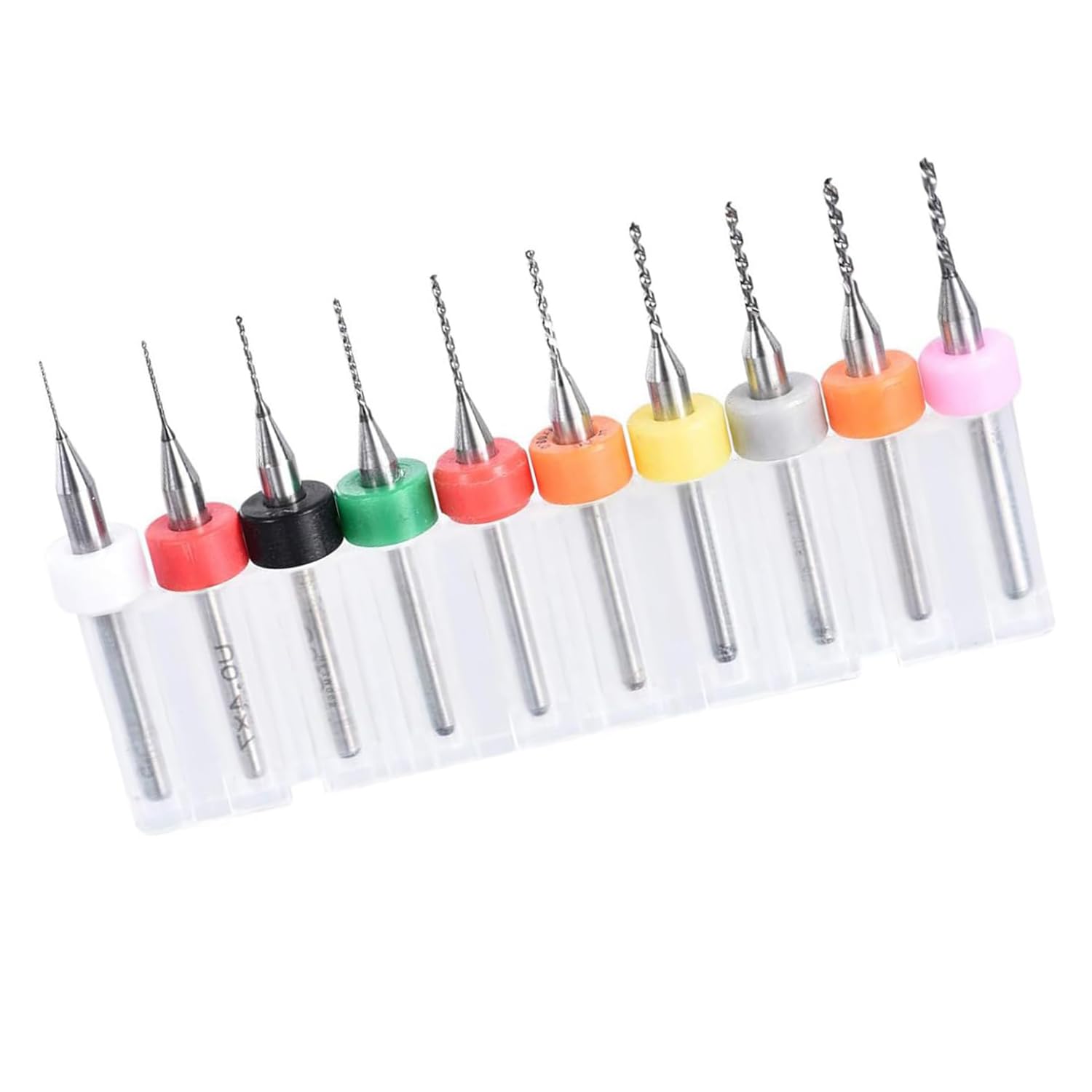 TOP-VIGOR 10Pcs 1.2mm Micro Drill Bit, 1/8 Inch Shank PCB Carbide CNC Print Circuit Board Tungsten Twist Tool Router Bits Shank for Rough Stone Jewelry Punching Engraving