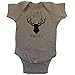 OakTees Baby I LIKE BIG RACKS Deer Hunting Bodysuit Black Print (6 Months, Heather Gray)