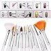 WOVTE Nail Art and Gel Acrylic Drawing Makeup Brush Set with Dotting Tools, Pack of 20