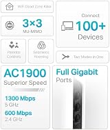TP-Link Deco S7 AC1900Mbps Mesh WiFi System 2-Pack Gigabit Ports 150 Devices view 3