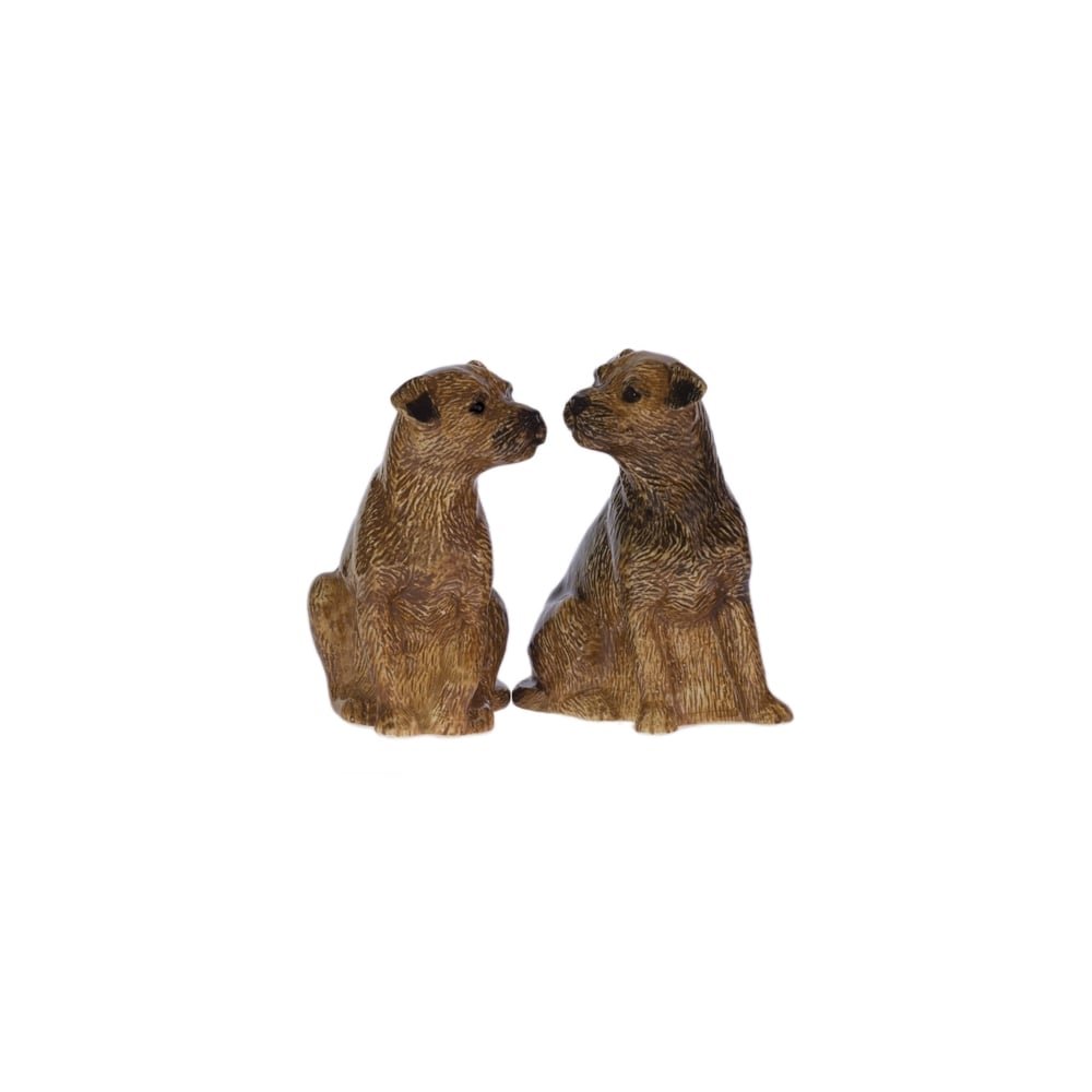 Quail Ceramics - Border Terrier Salt and Pepper
