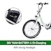 NAKTO 22″ 250W 36V 10A Electric Bicycles [1 Year Warranty] Power Assisted Bicycle for Male Female Teenagers with Removable Large Capacity Lithium Battery and Charger E-Bikethumb 4
