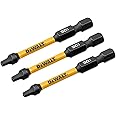 DEWALT FLEXTORQ Square #1 Bits 3Pk, Robertson 1/4 x 2-1/4in for Impact Drivers & Drills, Hex Shank (DWAF2SQ1IR3)