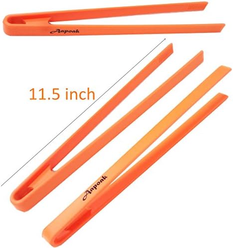 Aapoak one pcs structure silicone food tong plier kitchen utensil for bbq mixing cooking serving tool