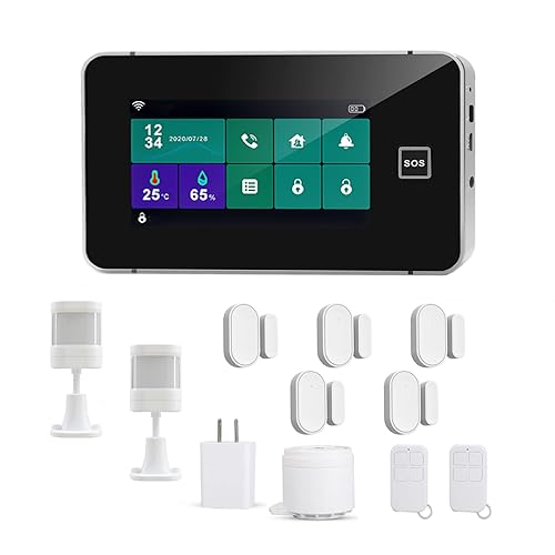 WiFi Home Alarm System Kit, DIY Wireless Security Burglar Alarm