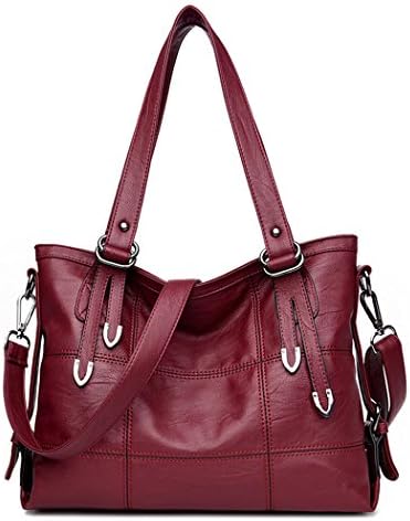 DOODOO レディース 斜めかけバッグ ポシェット ハンド PUレザー ショルダー 肩掛け ミニ トート Shoulder Hand Bag for Women