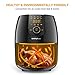 SimpleTaste Air Fryer for Delicious, Low Calories Food, Rapid Air Circulation Technology, 8 Smart Preset Programs Cooks Food Fast and Evenly, Digital Screen, 1500 Watt, 3.2QT