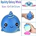 Squishy Whale Slow Rising Toys, Staron Jumbo Soft Squishies Exquisite Whale Stress Reliever Squishy Scented Charms Toys for Kids and Adults (A)