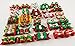 Hixixi 24pcs/12pairs Pet Dog Cat Christmas Designs 3D Hair Bows for Xmas Holidays Puppy Grooming Hair Accessories with Rubber Bands