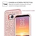 Case Compatible with Galaxy S8 Plus, BENTOBEN Glitter Bling Shockproof Drop Protection [Detachable Hard PC Back] Hybrid PU Leather Soft TPU Edge 2 in 1 Phone Case for Samsung Galaxy S8 Plus Rose Gold