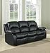 Case Andrea MilanoTM Bonded Leather Double Recliner Sofa