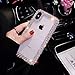 GIZEE Phone Case Compatible with iPhone Xs Max 6.5 Inch, Luxury 3D Glitter Sparkle Bling Shiny Handmade Crystal Rhinestone Diamond Bumper Girly Clear Protective Case Cover