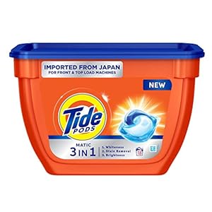 Tide Matic 3in1 PODs Liquid Detergent Pack 18 Count for Both Front Load and Top Load Washing Machines
