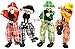 New Listed Children Educational Toy Cute Clown Doll High Quality Wooden Marionette Toys-Green