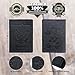 RFID Blocking US Passport Holder Cover Travel Wallet Organizer Case With Card Slots (Black)