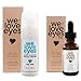 We Love Eyes- Tea Tree Eyelid Scrub Combo Kit - Eyelid Scrubs - Eyelid Hygiene - Wash away Bacteria, Demodex, Debris - Australian Tea Tree Oil - 100% Preservative Free Oil- 30ml