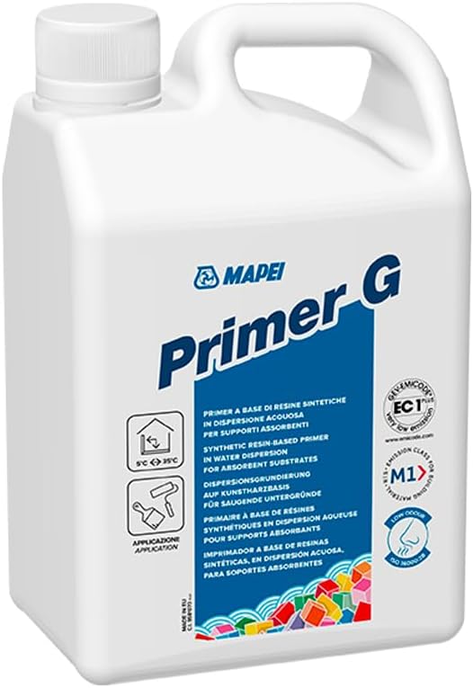 Mapei Primer G Plaster Tile Adhesive Surface Preparation Primer 1L Made in Italy