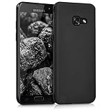 kwmobile TPU Silicone Case for Samsung Galaxy A3 (2017) - Soft Flexible Shock Absorbent Protective Phone Cover - black matte