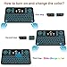 Mini Wireless Keyboard and Touchpad Mouse Combo with Colorful Backlit, Tripsky Q9 Colorful Backlit, 2.4Ghz Handle Remote for Android TV Box, PC, HTPC, IPTV, Raspberry Pi, Xbox 360, PS3, PS4 …
