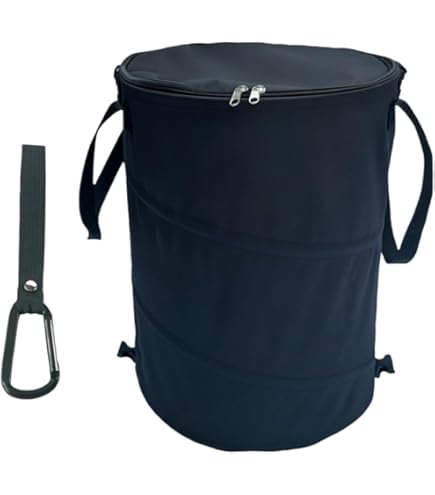 24 Gallon Collapsible Trash Can With Lid - Aztec Horse Design, Foldable Outdoor Garbage Bin For Camping & Patio