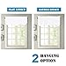 H.VERSAILTEX 4 Panels Blackout Curtain Valances for Kitchen Windows/Living Room/Bathroom Privacy Protection Rod Pocket Decoration Scalloped Winow Valance Curtains, 52